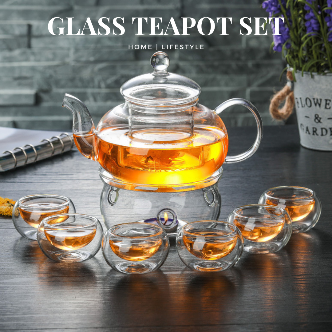 Borosilicate Glass Tea Pot Set/Teapot | Shopee Singapore