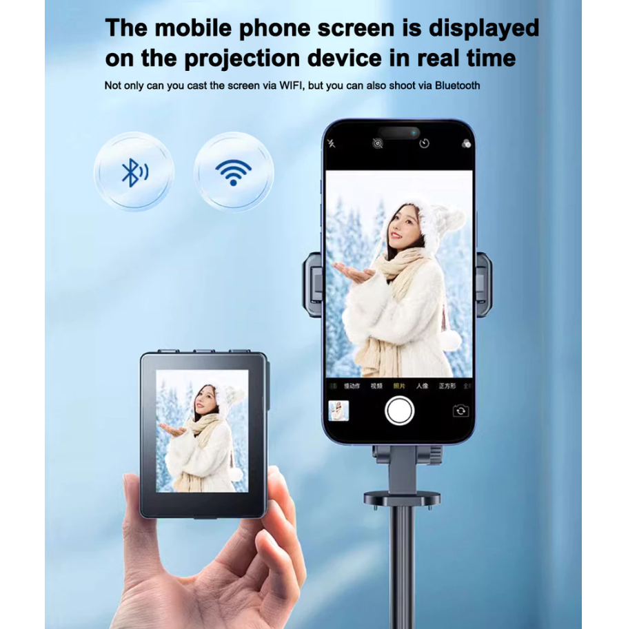 CL07 1.7m Selfie Stick Monitor HD Screen Projector Tripod Phone Stand ...
