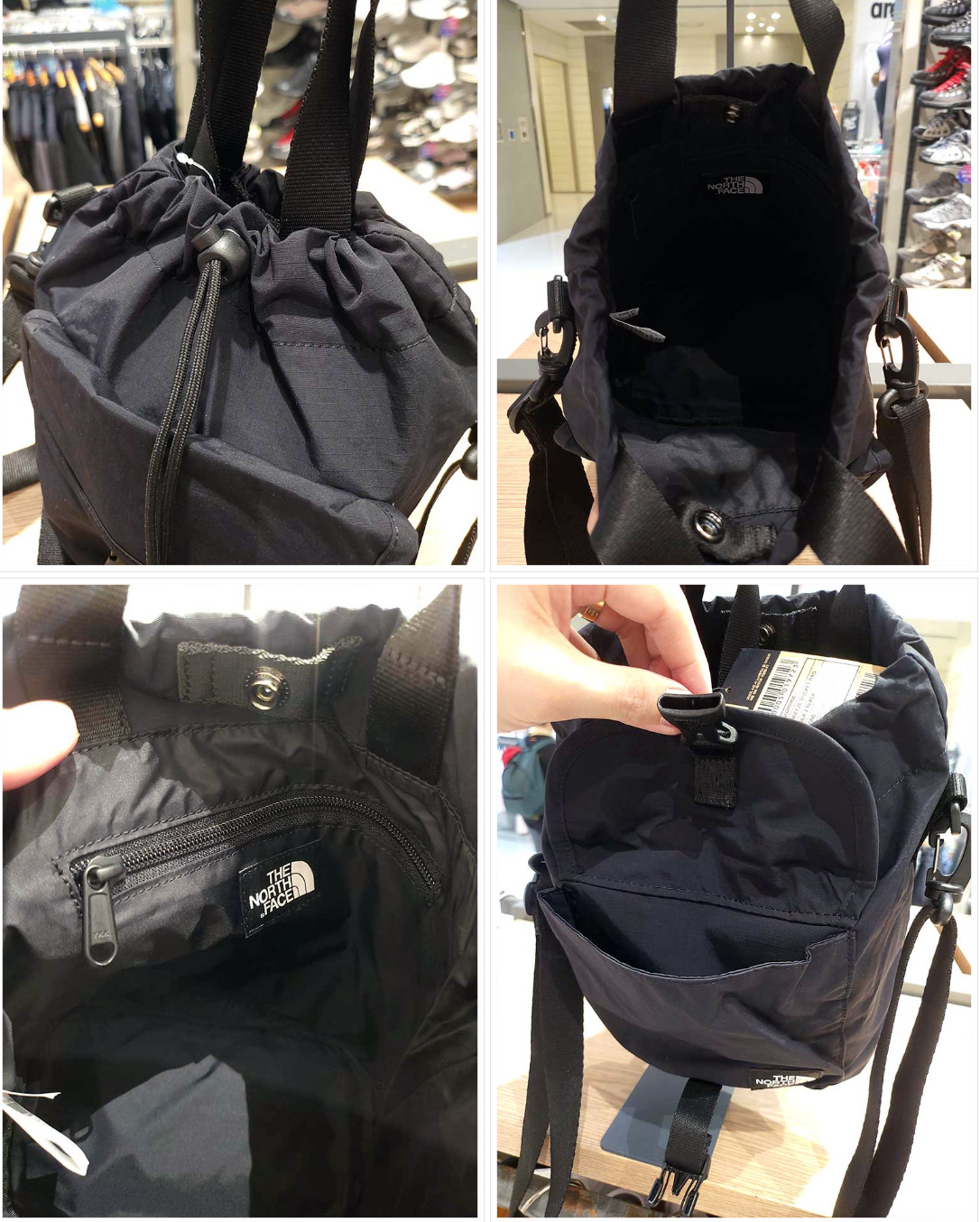 【THE NORTH FACE】 Breeze Bucket Bag ♥4COLOR The North Face Mini Shoulder Bag Nylon Flap Breeze Bucket
