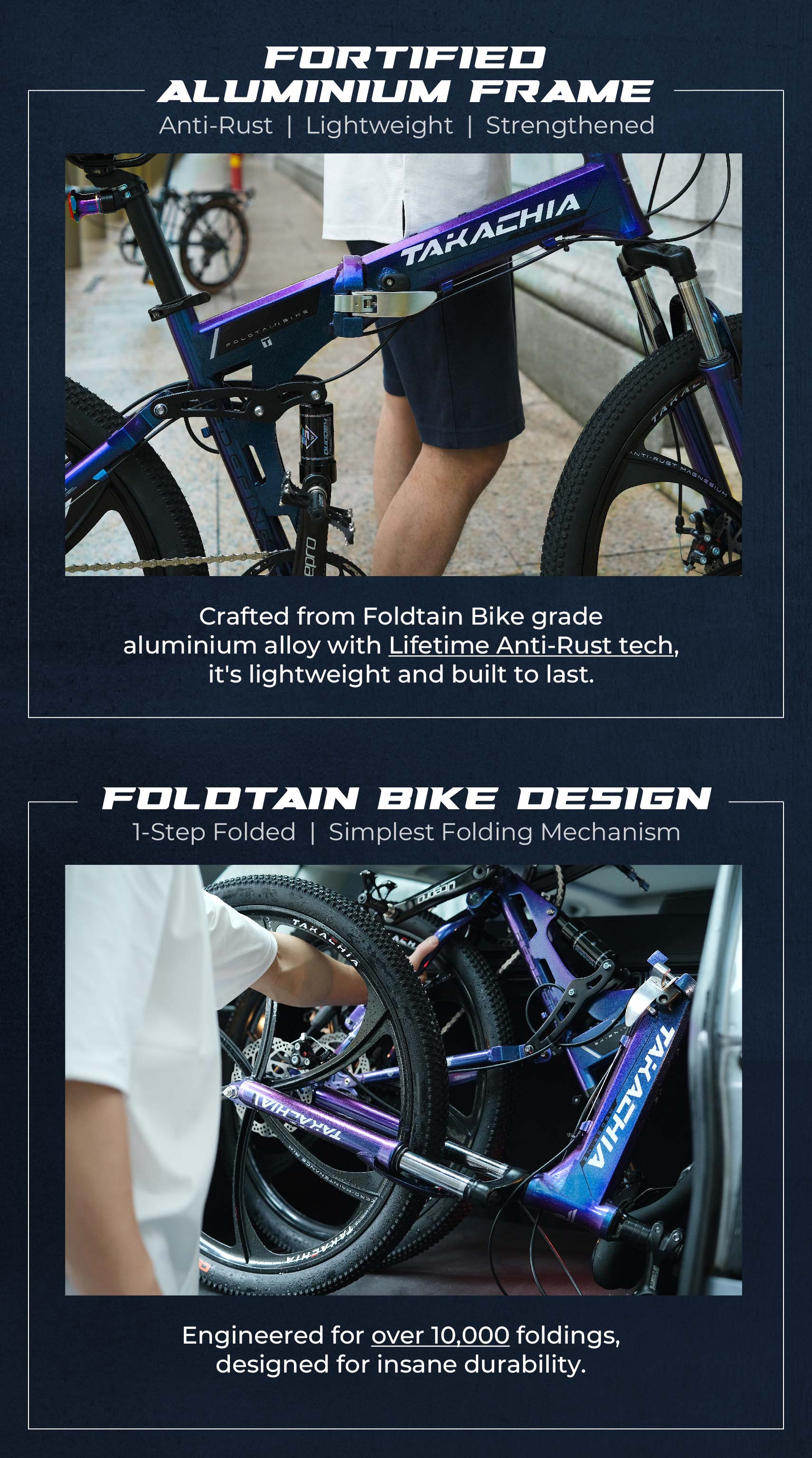 🇸🇬 TAKACHIA® Aluminum Foldable Mountain Bike REDEFINE