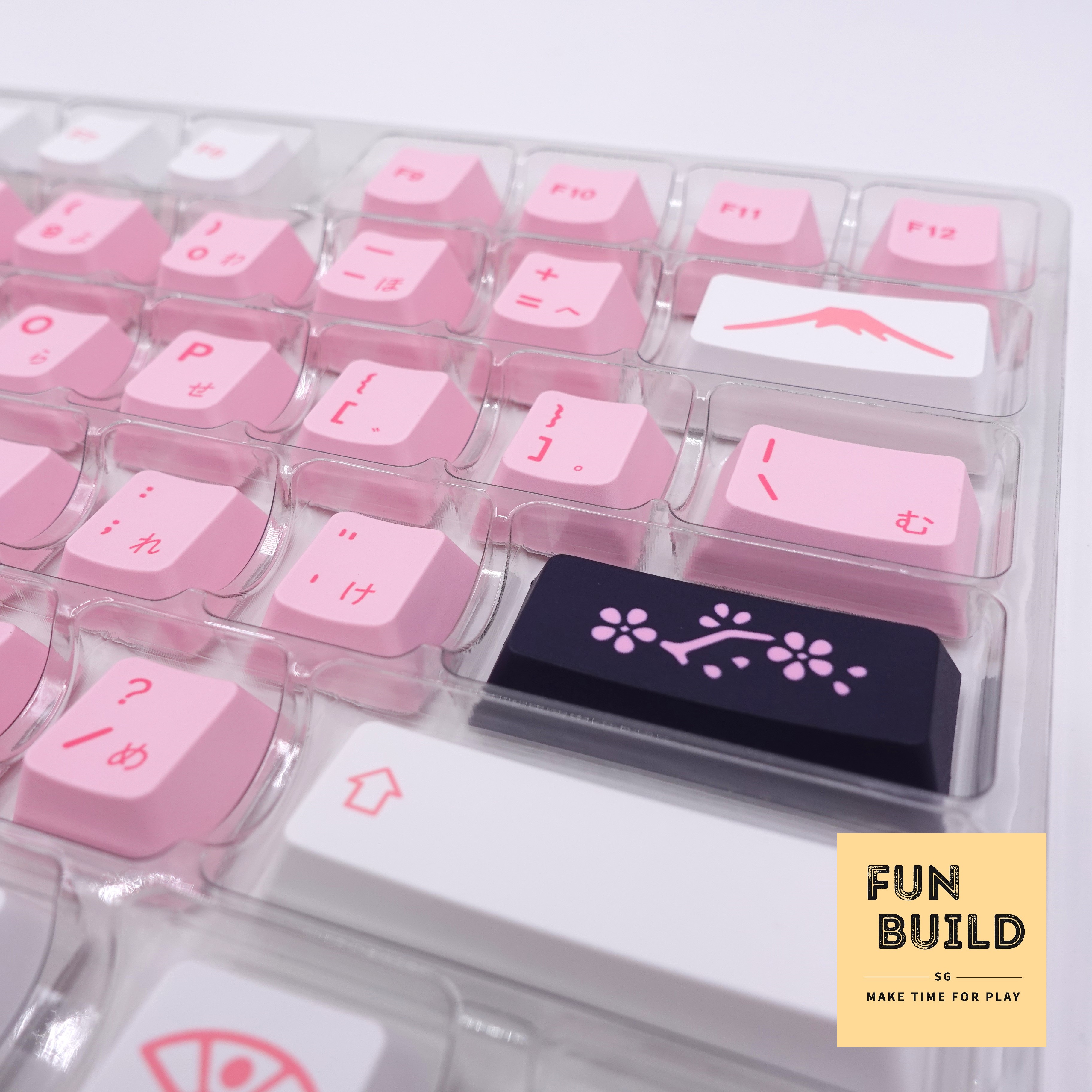 [SAKURA Keycaps][Cherry Profile] Dye Sublimation Printed 140 Keys for ...