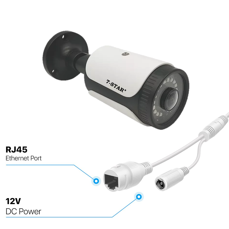 7-STAR* 8MP ColorVu IP67 Audio IR Fisheye 180 Degree Ultra Wide Angle ...