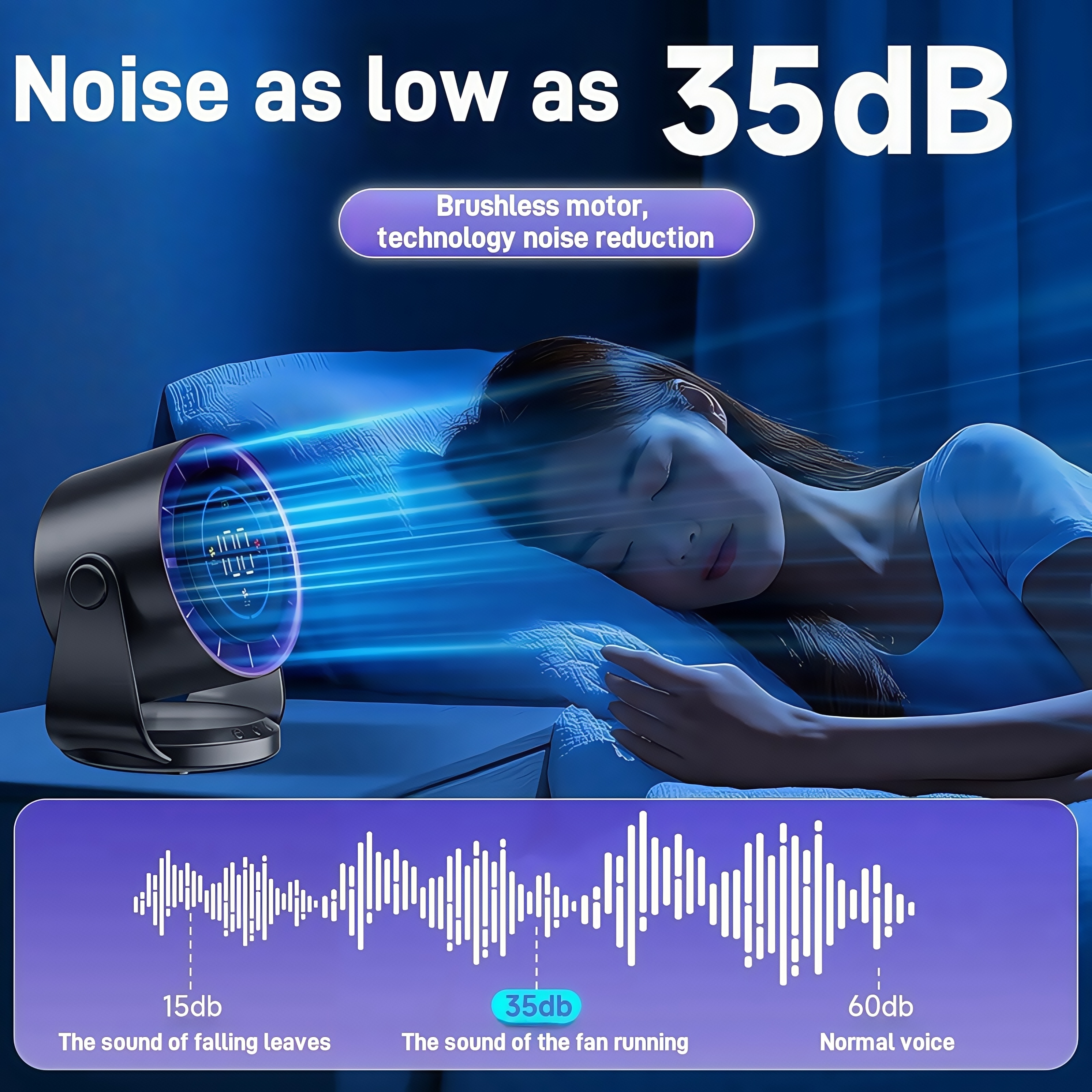 SG🔥Portable LED Display Wall Mount Fan 100 Gear Turbo Cordless Desktop ...