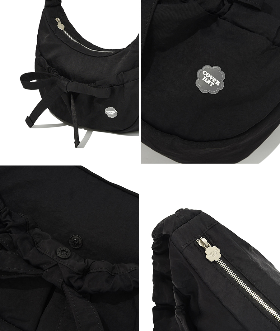 【COVERNAT】CLOVERHEART SHIRRING MEDIUM NYLON HOBO BAG 3260x.jpg?