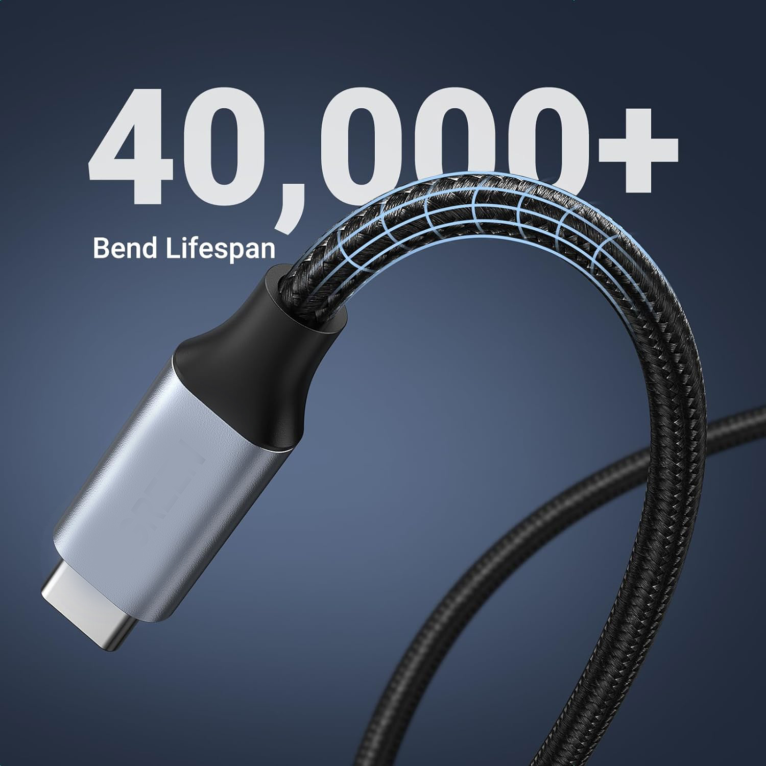 100W PD 5A Curved USB3.1 Type-C Extension Cable 4K @60Hz 10Gbps USB-C ...