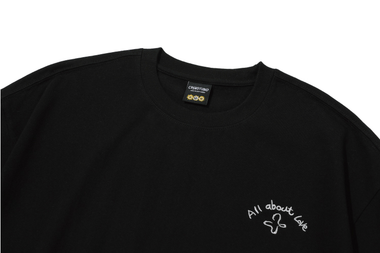 【CPGN STUDIO】24SS★ About Love Cat Embroidery S/Sleeve T CPGN STUDIO About Love Cat Embroidery Short Sleeve T-shirt