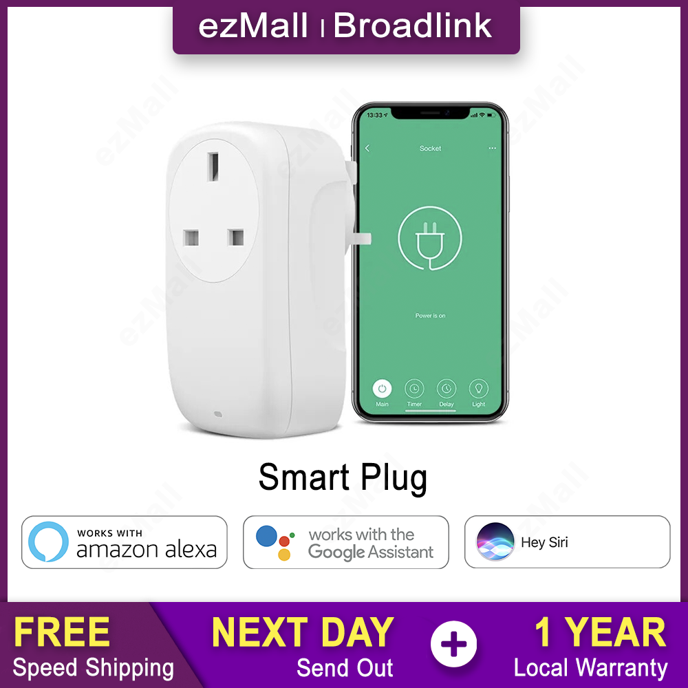 Broadlink Smart WiFi Plug SP4L Power Socket Singapore 3 Pin Type 13 Amp ...