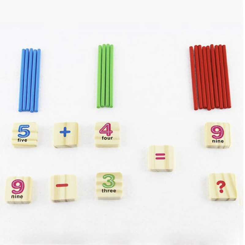 Wooden Mathematics Numbers Sticks Math Toys Baby Children Early ...