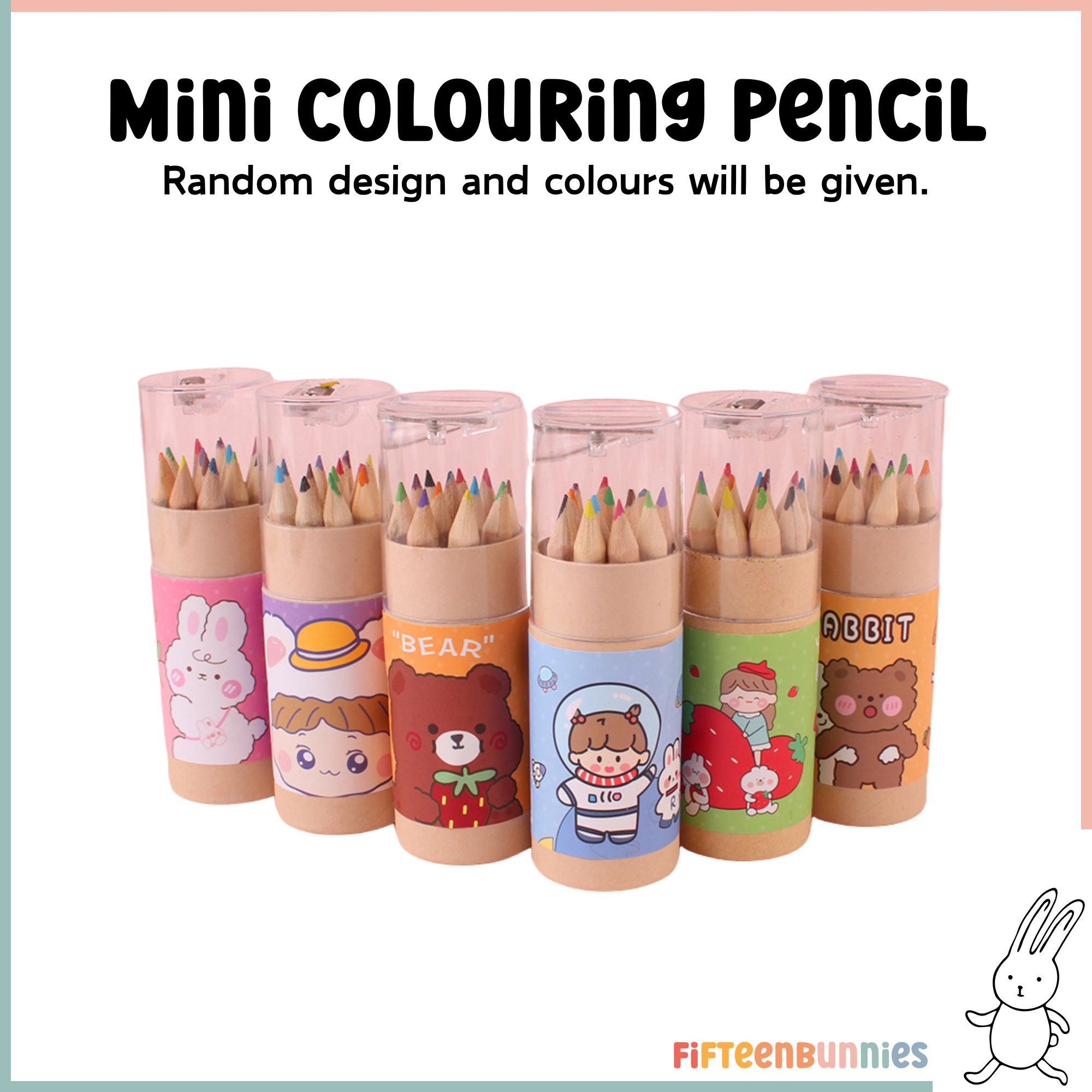 [12Pcs] Mini Colouring Pencil Goodie Bag Stationery Set | Kids Art ...