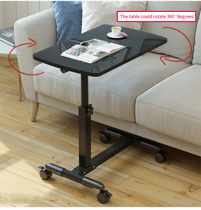 Simple Foldable Movable Laptop Table | Adjustable Bedside Table for ...