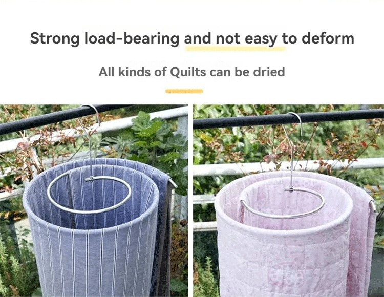 Thickened stainless steel spiral drying rack/bed sheet balcony drying ...
