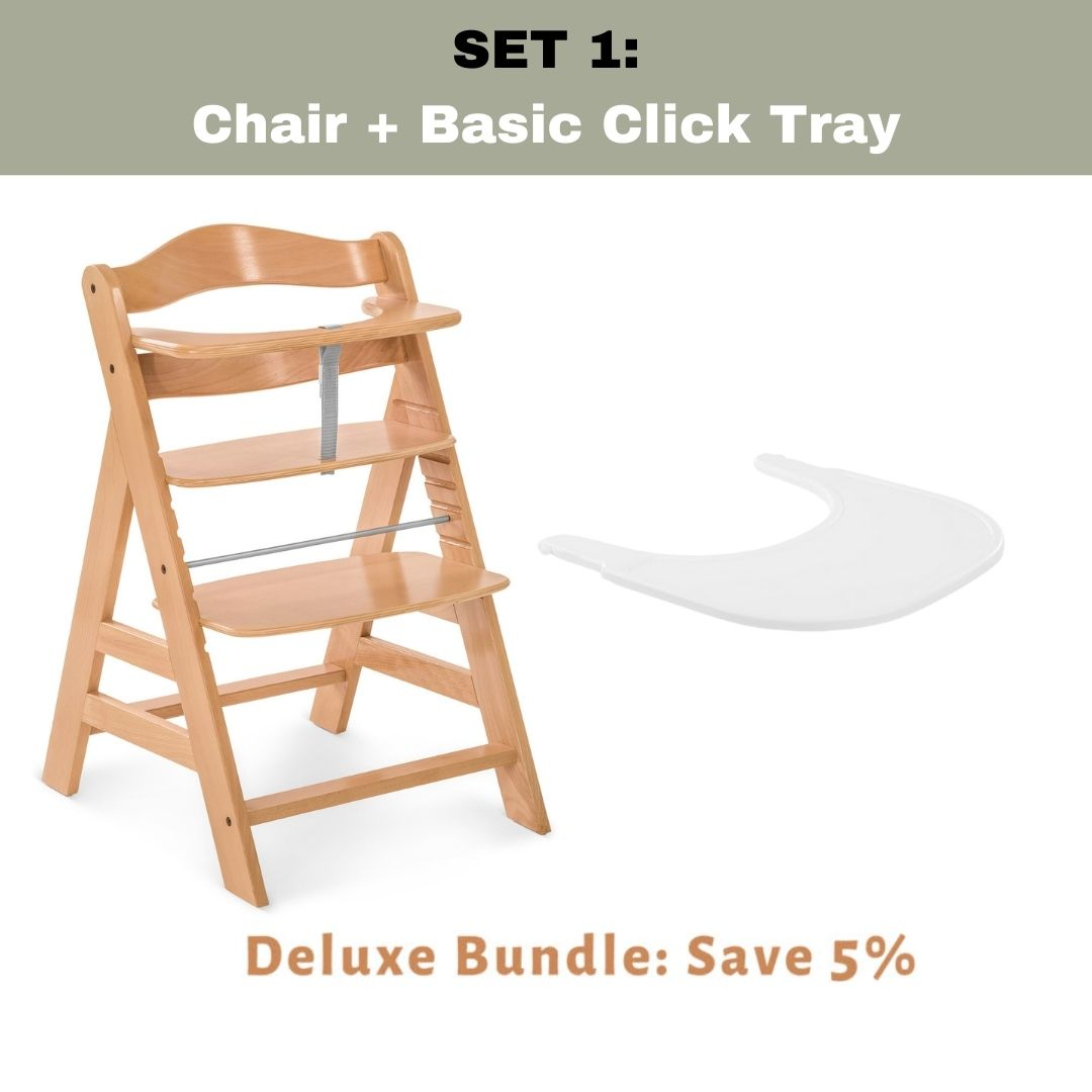 Hauck Alpha+ Wooden High Chair - Add-On Options Available (Designed in  Germany) | Shopee Singapore
