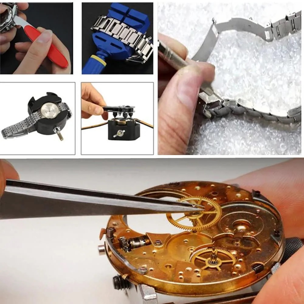 147PCS Watch Repair Kit for starters complete basic tools for watch ...