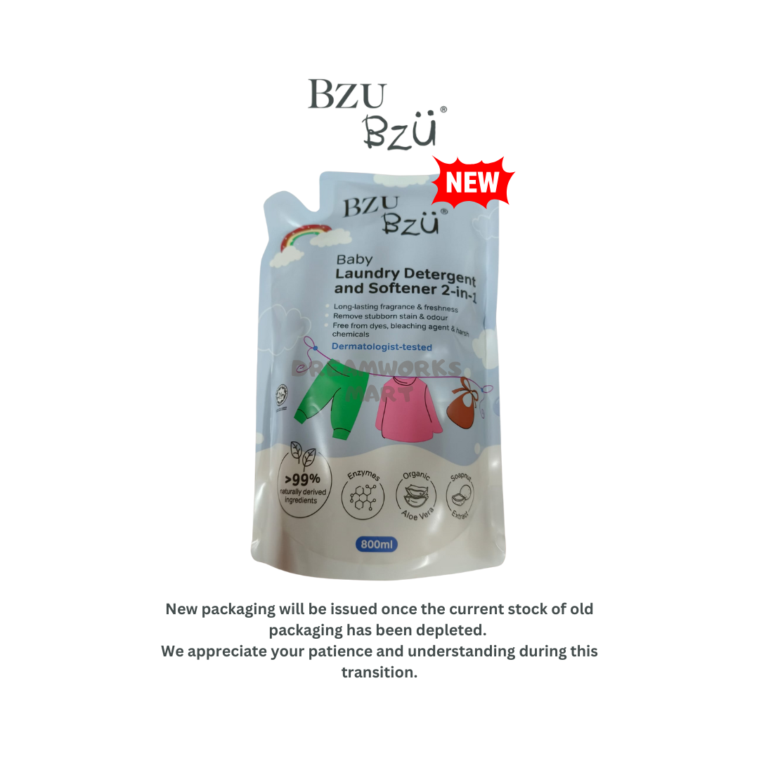 BZU BZU Baby Laundry Detergent and Softener 2-in-1 Bottle (1000ml ...