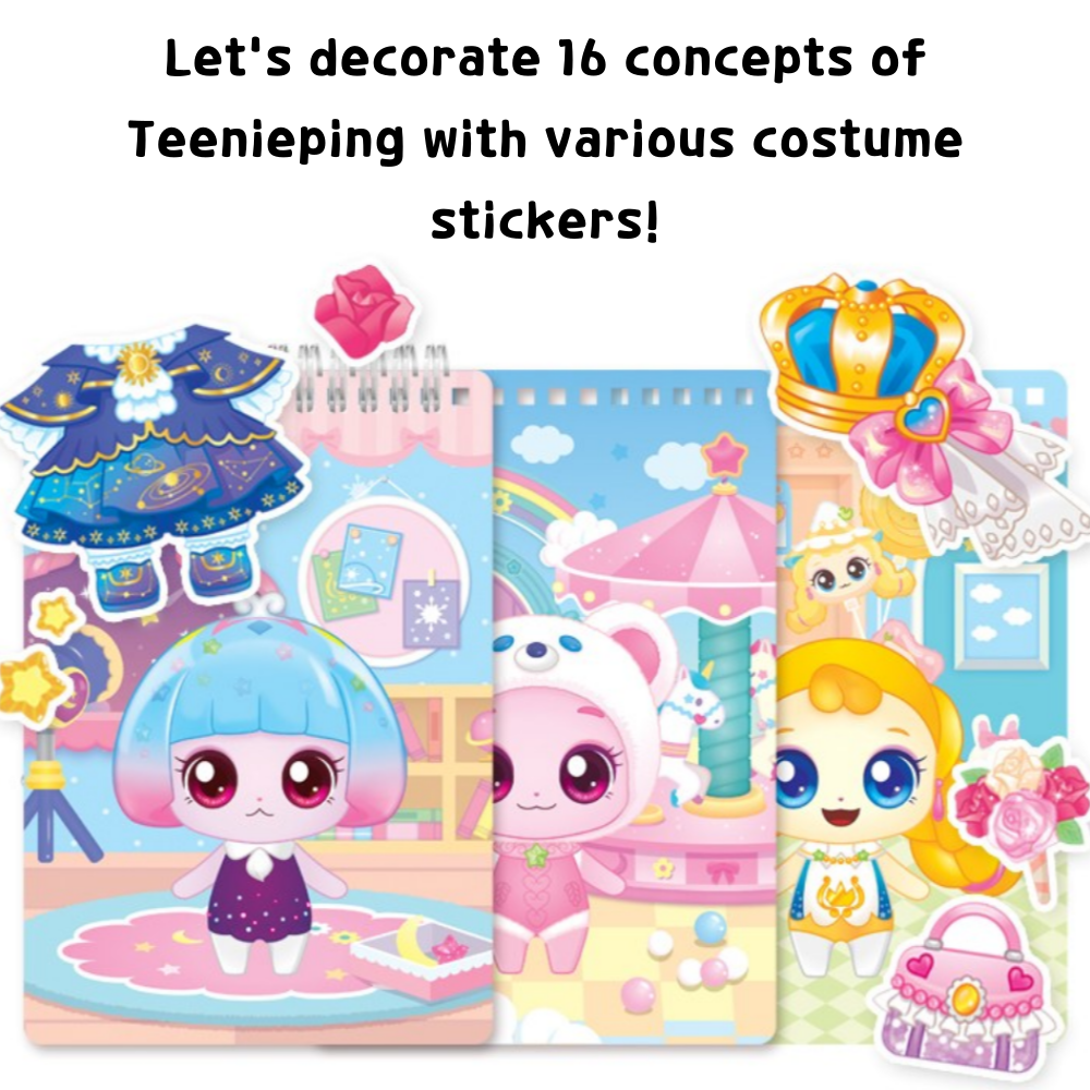 Shooting Star Catch Teenieping Stickers Teenieping Costume Stickers ...