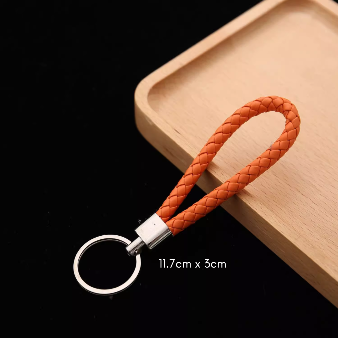 Keychain Braided Rope with Metal Key Ring Holder Ring | Shopee Singapore