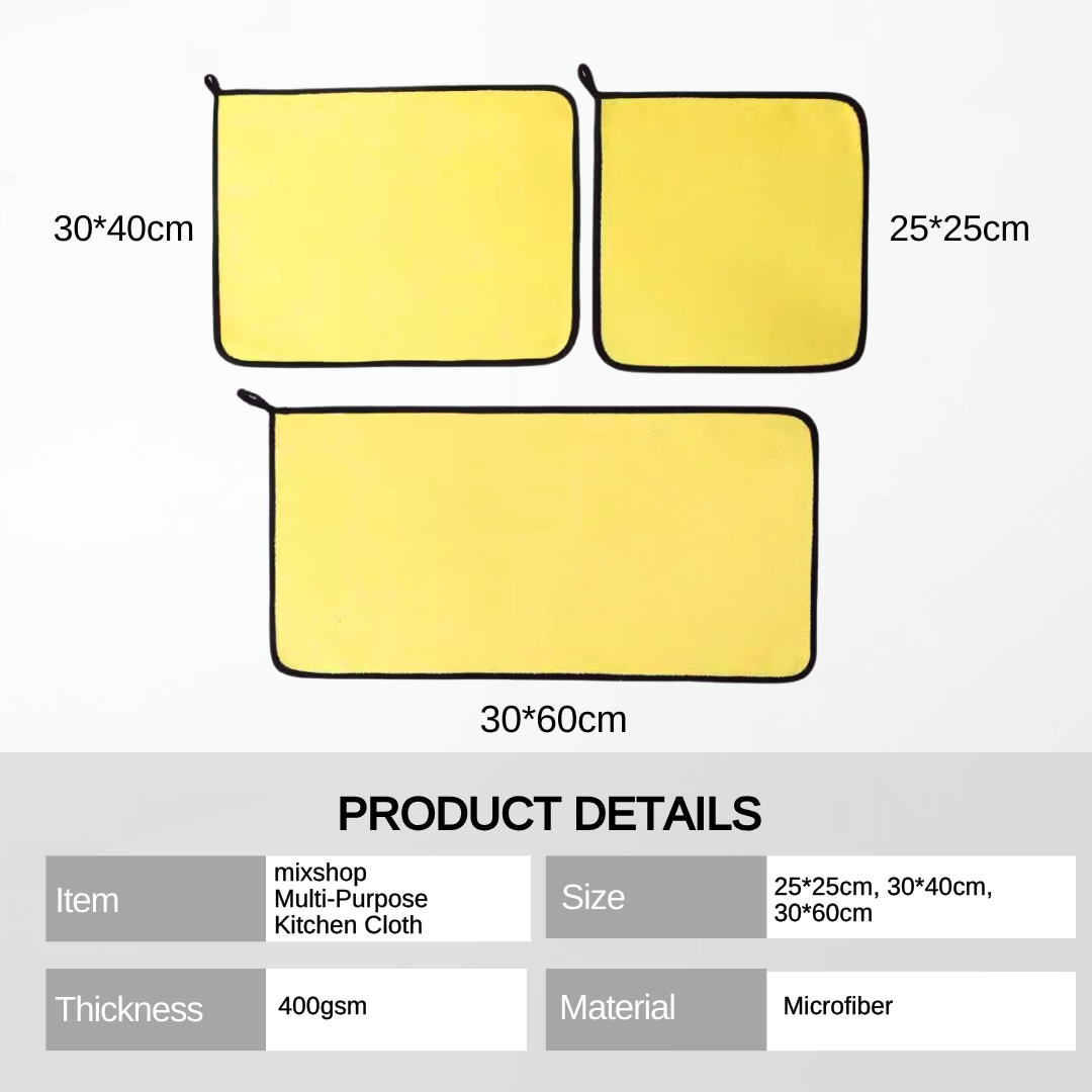 mixshop Microfiber Kitchen Towel, House Towel, Cleaning Cloth ...