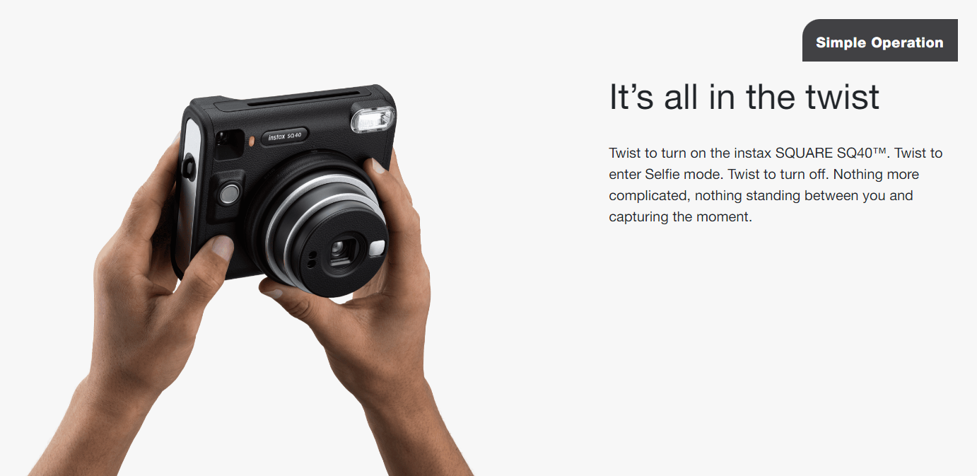 Fujifilm Instax Square 40 SQ40 Film Polaroid Camera - 6 Months Warranty ...