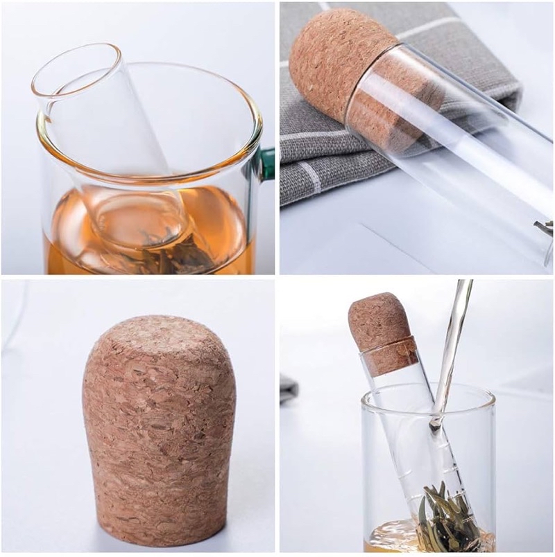 SG Seller [ Gift ] Tea Strainer Transparent Test Tube Design Glass ...