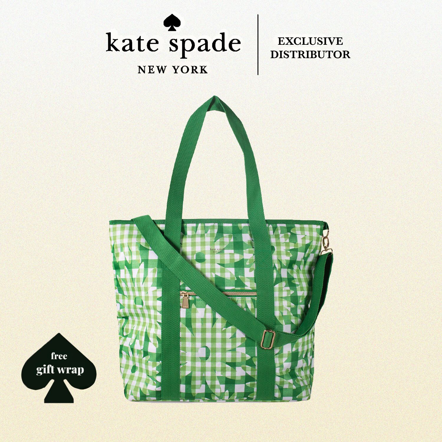 Kate Spade Stationery Large Capacity Insulated Cooler Bag, Picnic, Gym