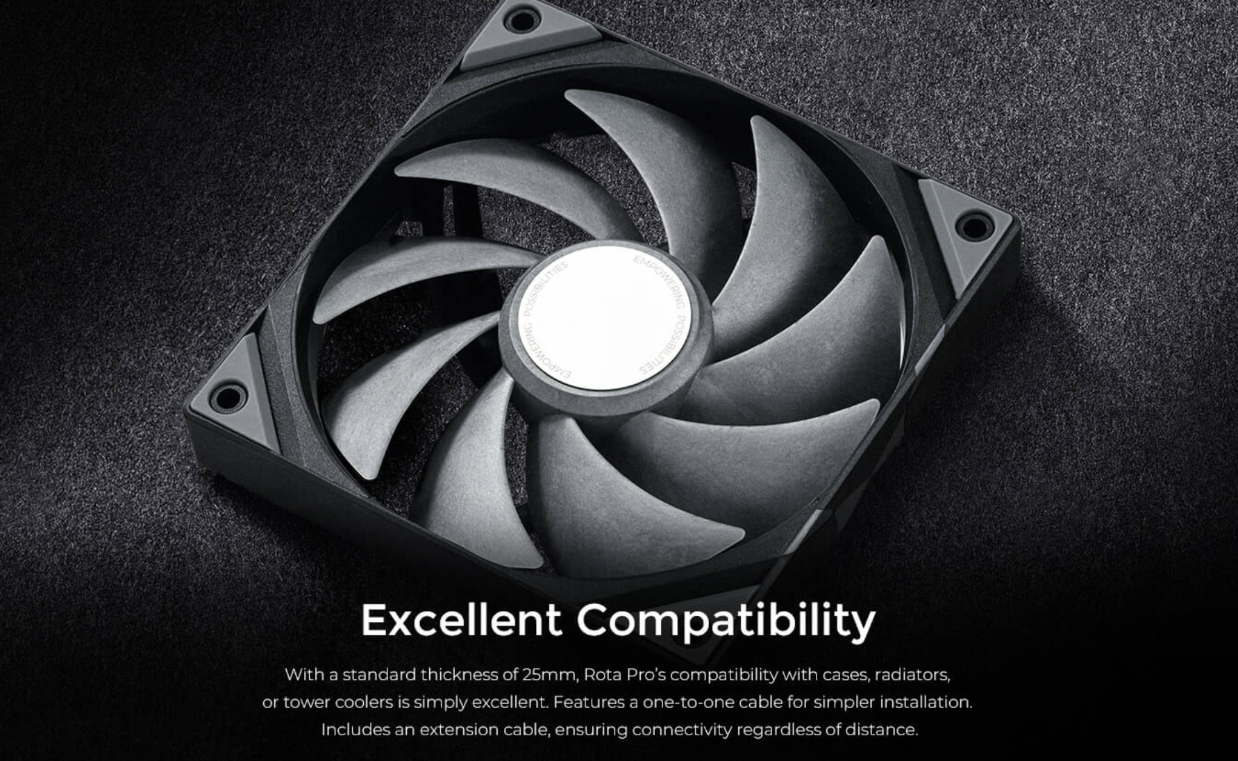 TRYX ROTA PRO 120mm LCP High Performance Fan (BLACK / WHITE) | Shopee ...