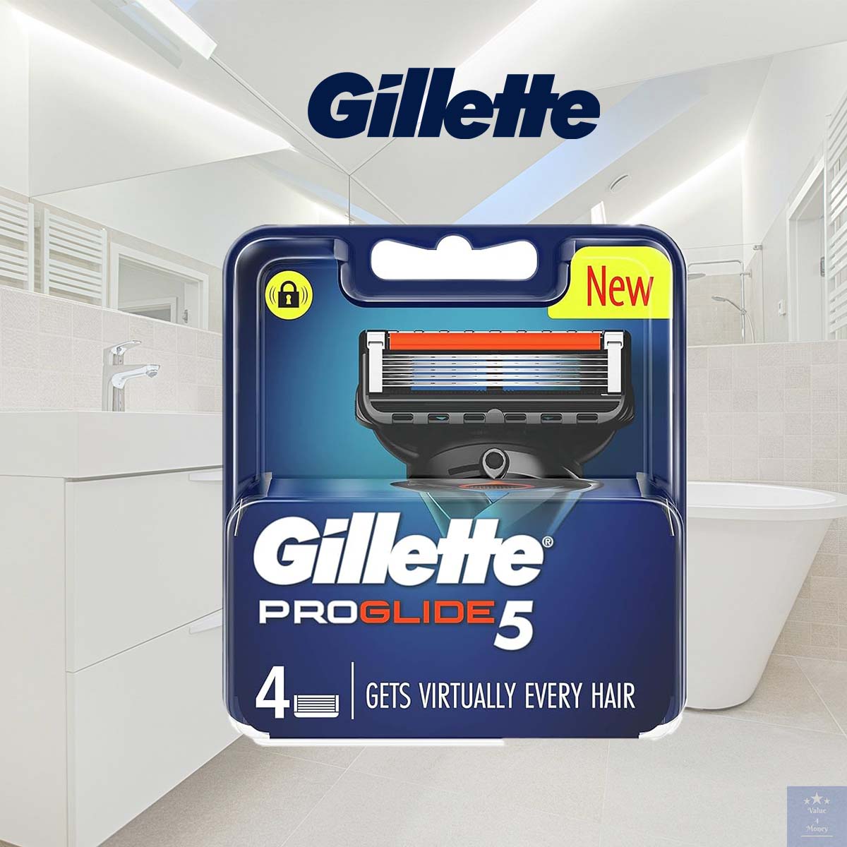 Gillette Fusion Proglide5/Proshield5/Fusion5 Razor Cartridge Refill 4s ...