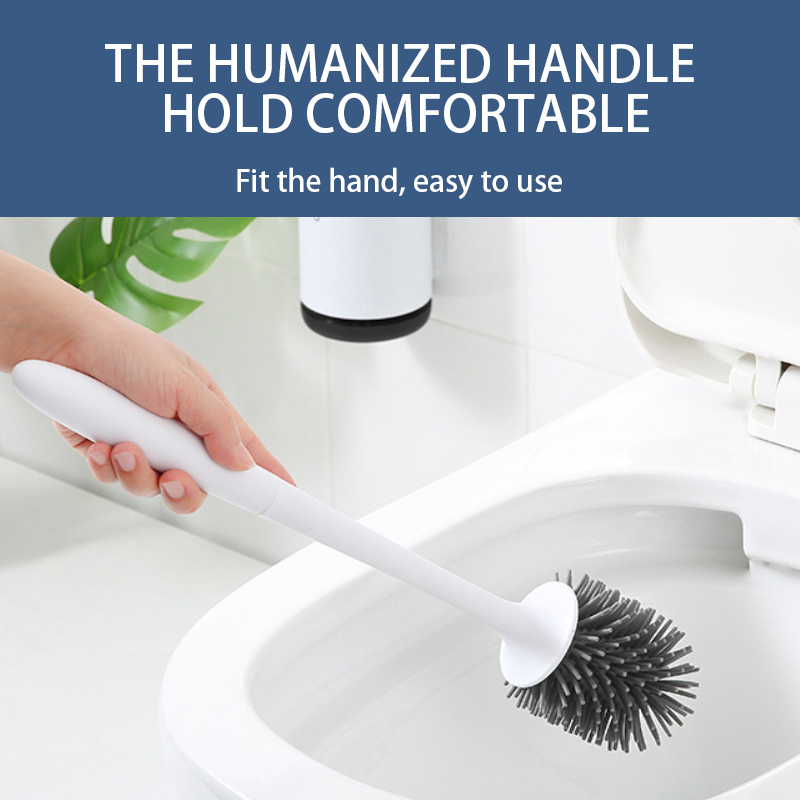 【SG Stock】Silicone Bathtub Brush No Drill Wall Mounted Toilet Brush ...