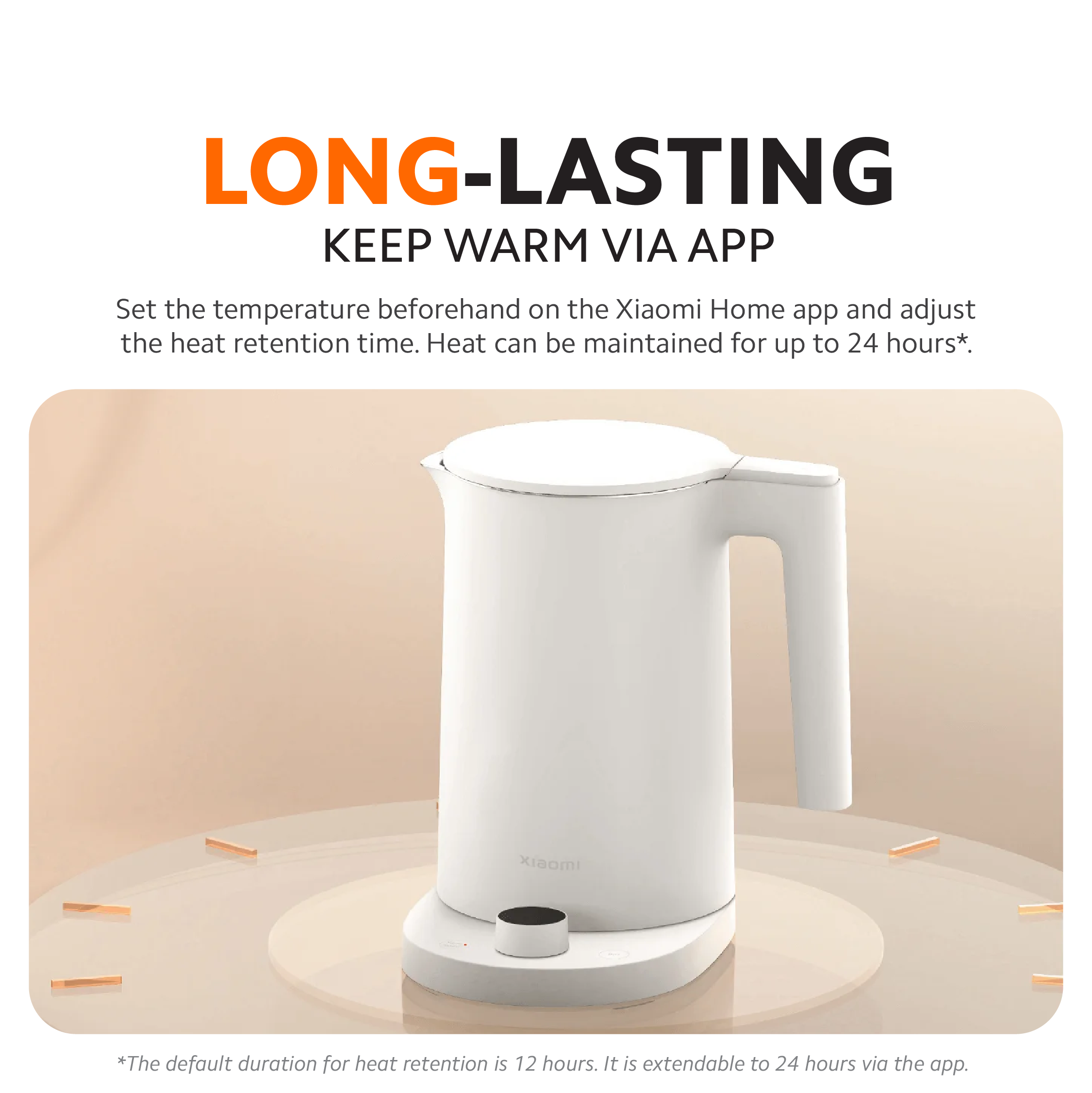 Xiaomi Smart Kettle 2 Pro 1.7L Capacity Multiple Modes 24 Hours Warming ...