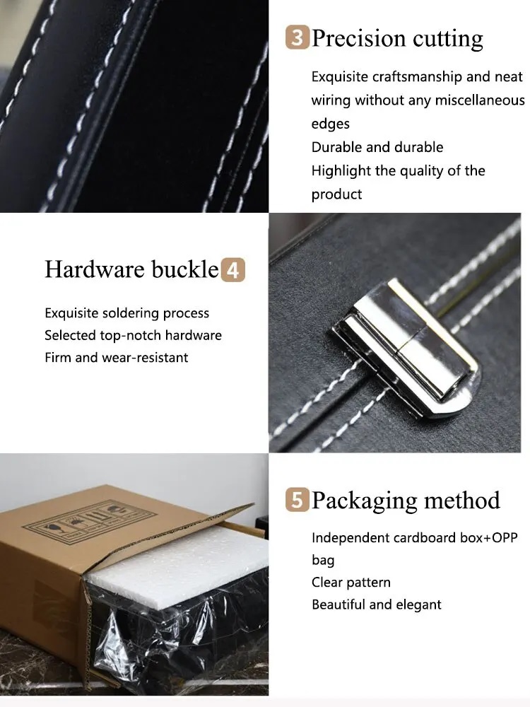 [ SG Stock ] 3/6/12 Slots PVC Watch Storage Box / Watch Display Box ...