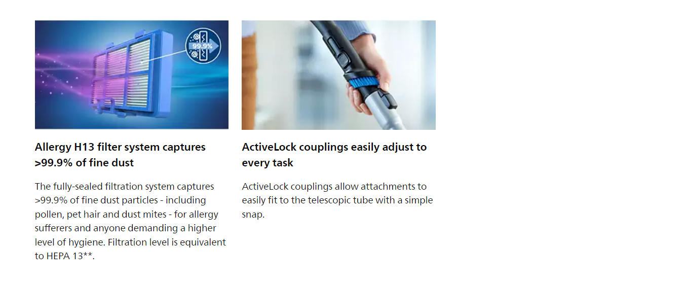 PHILIPS Powerpro Compact Bagless Vacuum Cleaner 3000 Series - FC9350/61 ...