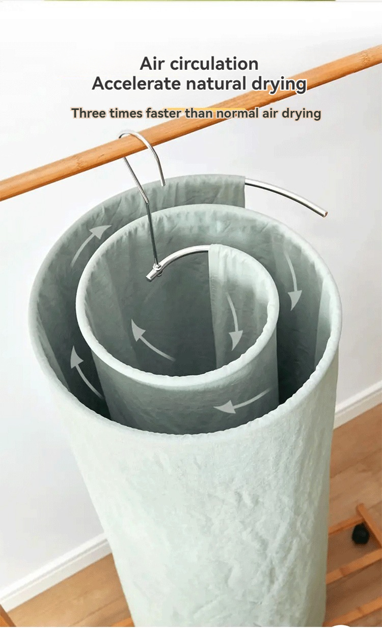 Thickened stainless steel spiral drying rack/bed sheet balcony drying ...