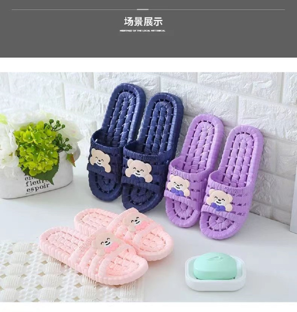 KIMSUN Bathroom Non-slip Inlaid Empty Leaking Quick-drying Slippers ...