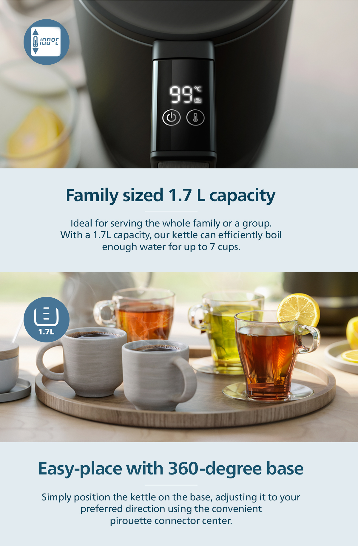 7000 Series Double Walled Kettle HD9396/90