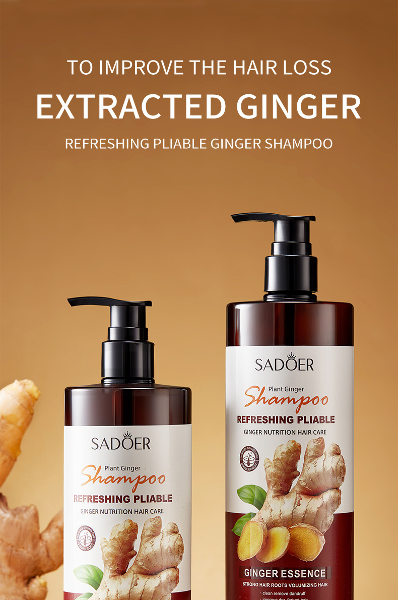 Sadoer Ginger Anti Hair Loss Anti Dandruff Refreshing And Soft Shampoo