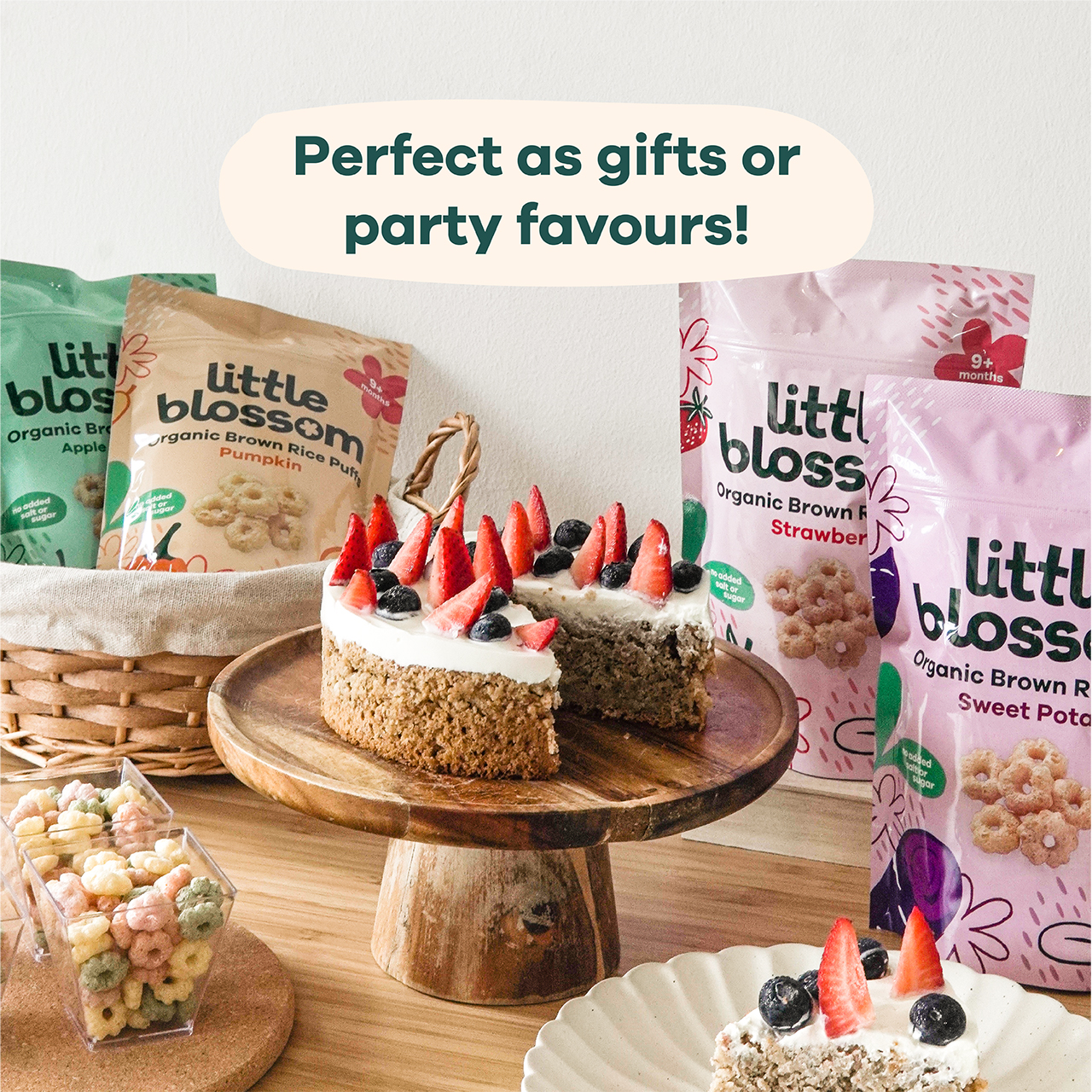Little Blossom Organic Brown Rice Puffs 40g - Baby Snacks | Shopee ...