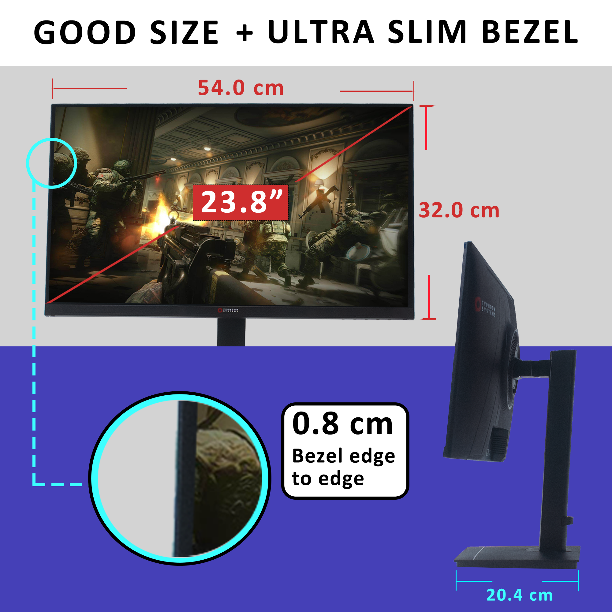 Typhoon Systems eSports 24 INCH 165HZ 1ms FHD IPS 1920*1080 eSports ...