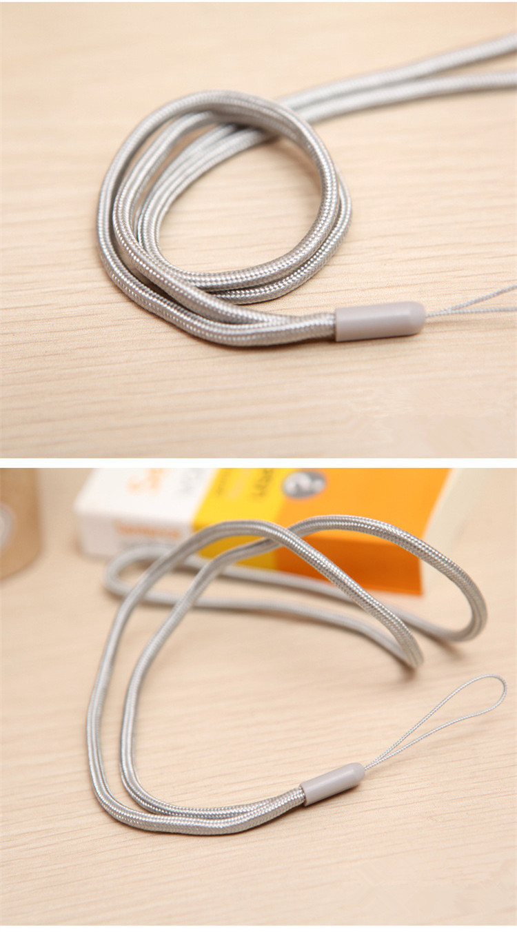 [SG]3.0mm Long Soft Round Silicone Braid Mobile Phone Strap Handmade ...