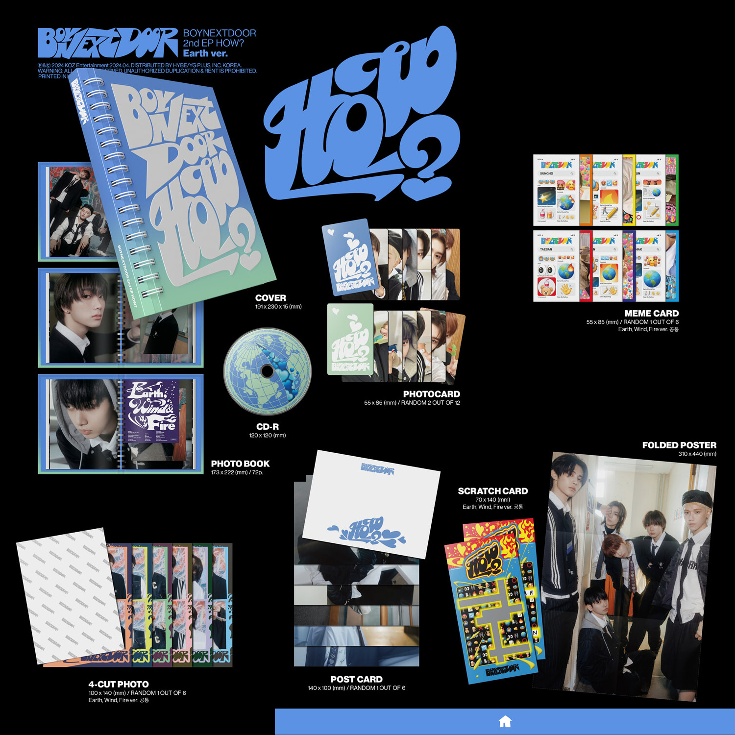 BOYNEXTDOOR - 2nd EP [HOW?] (Standard Ver.) | Shopee Singapore