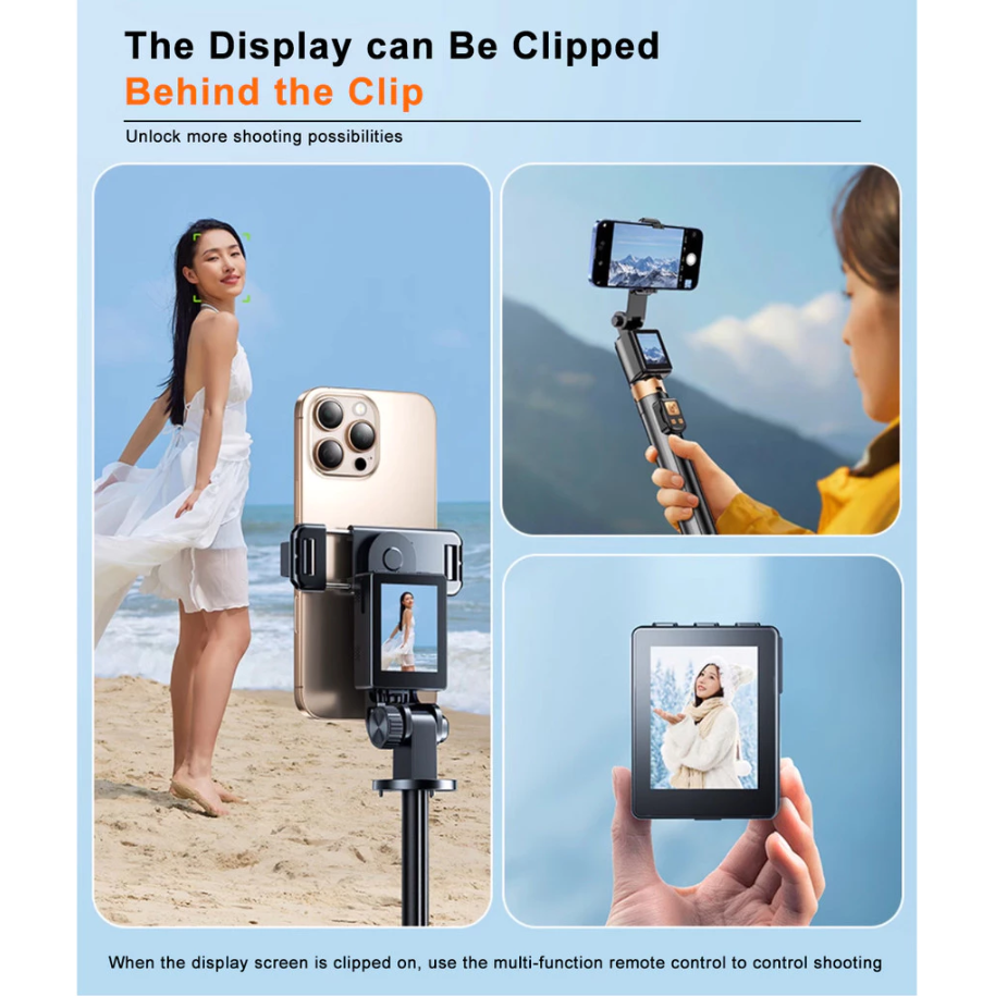 CL07 1.7m Selfie Stick Monitor HD Screen Projector Tripod Phone Stand ...