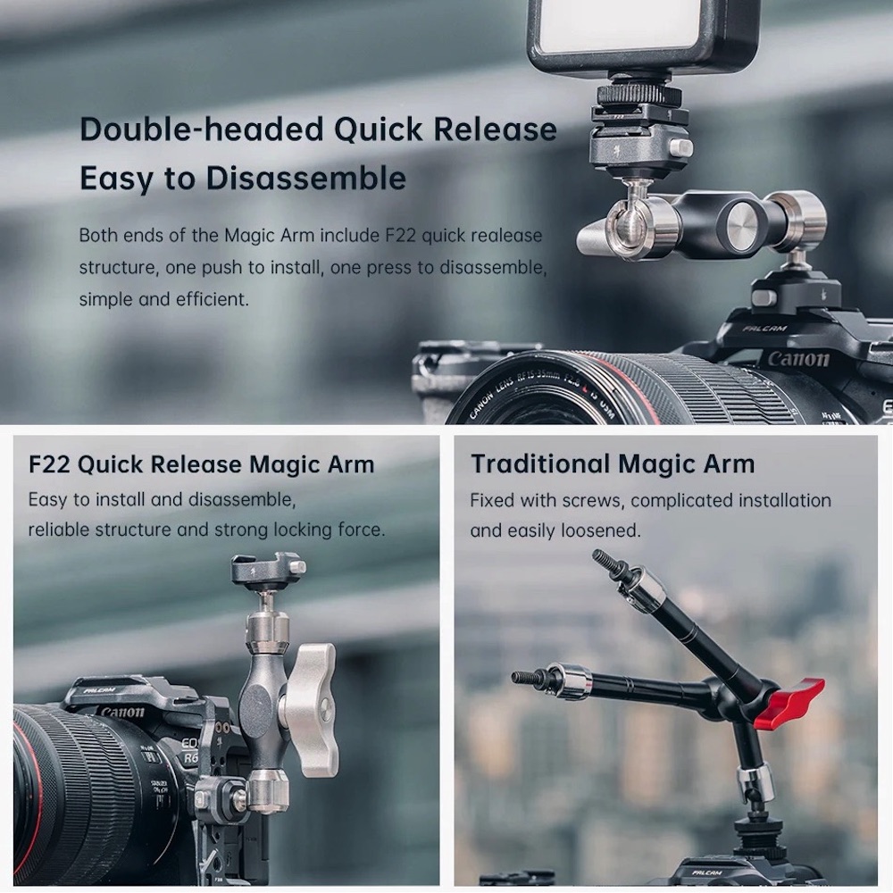 Ulanzi FALCAM F22 Quick Release Magic Arm Kit for Camera | Shopee Singapore