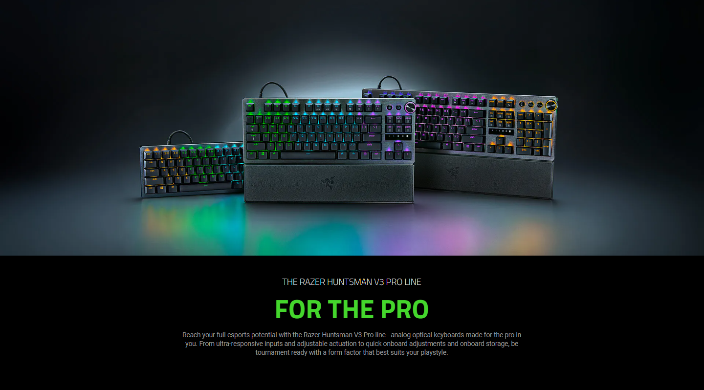 Razer Huntsman V3 Pro - Analog Optical Esports Keyboard - US Layout ...