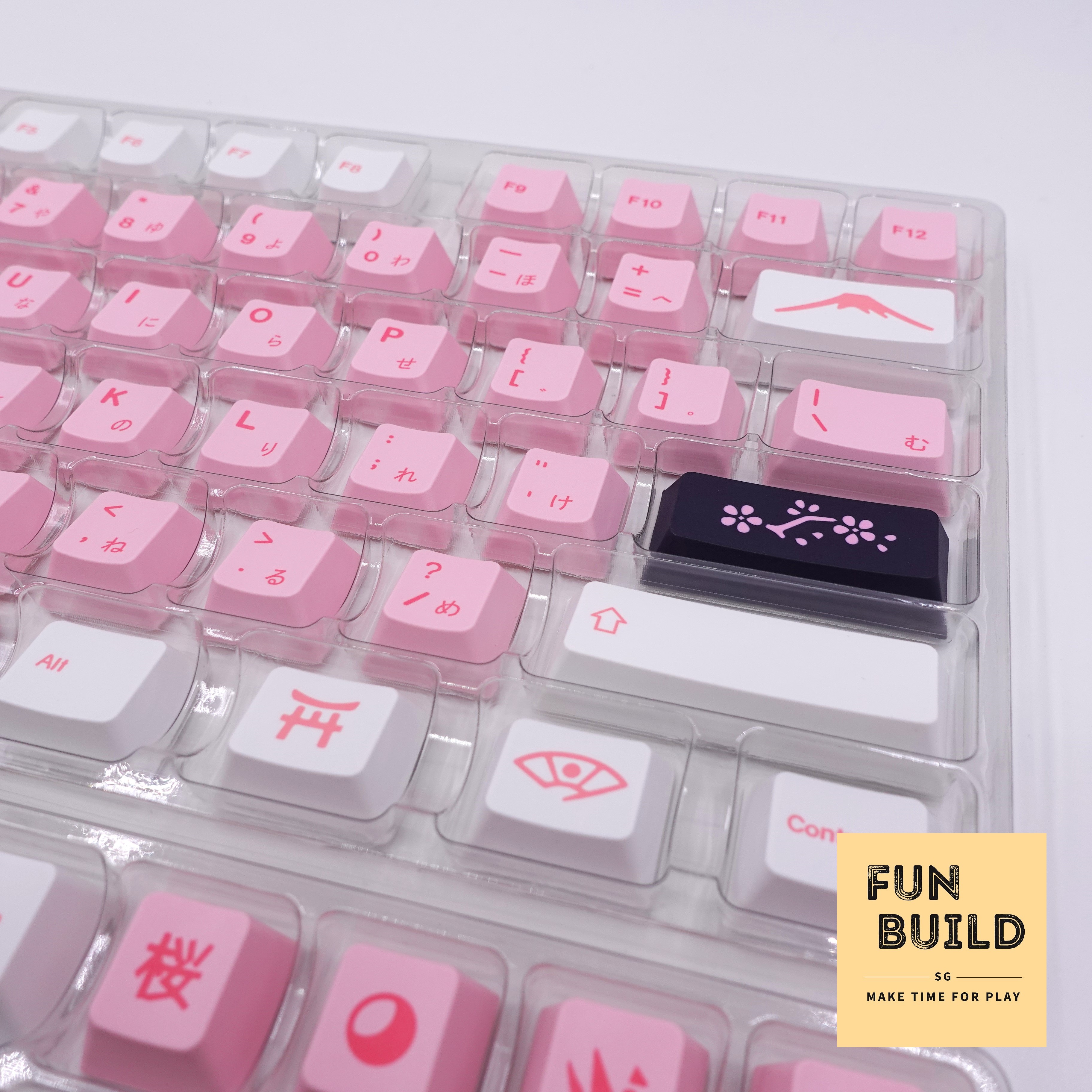 [SAKURA Keycaps][Cherry Profile] Dye Sublimation Printed 140 Keys for ...