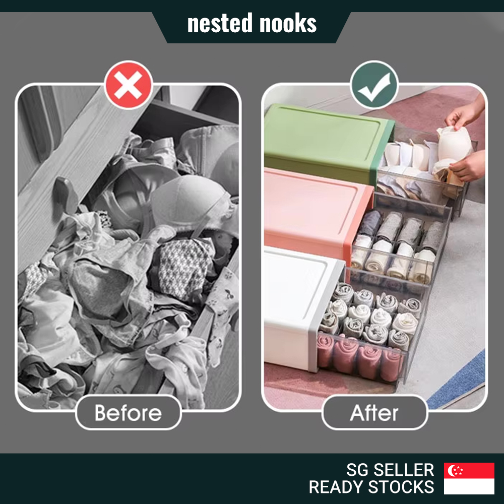 Wardrobe Underwear Brassiere Socks Handkerchief Clothes Organizer ...