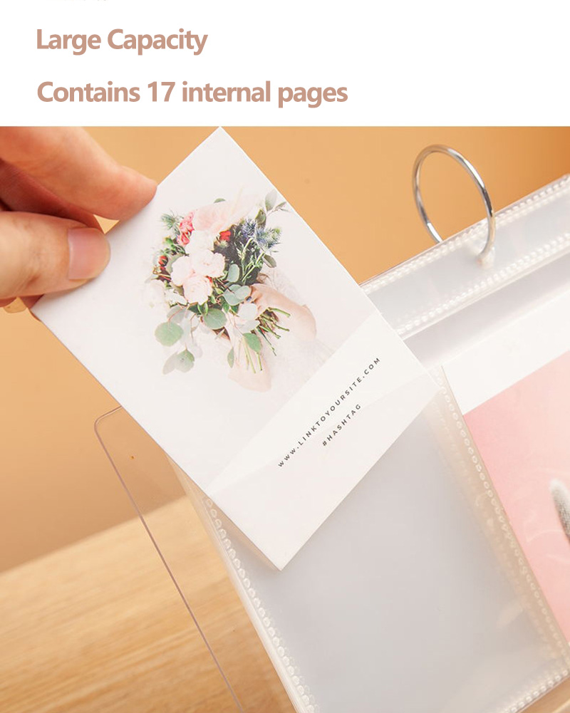 【SG】Desktop Photo Album Stand Transparent Acrylic Photo Display Rack 3 ...