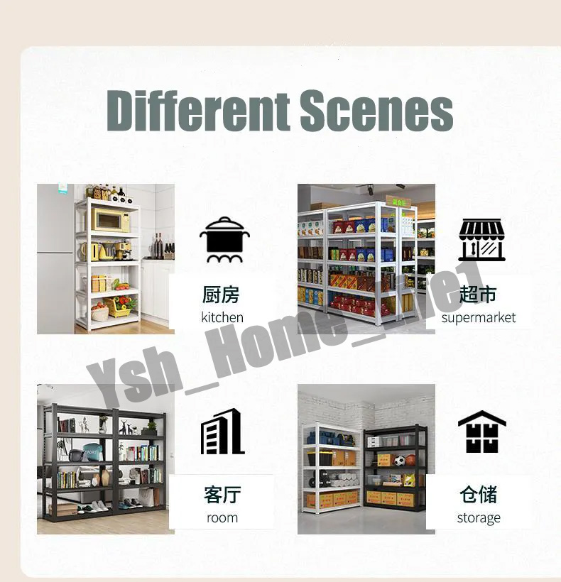 Heavy Duty Rack Bomb Storeroom Kitchen Storage Shelf Organiser ...