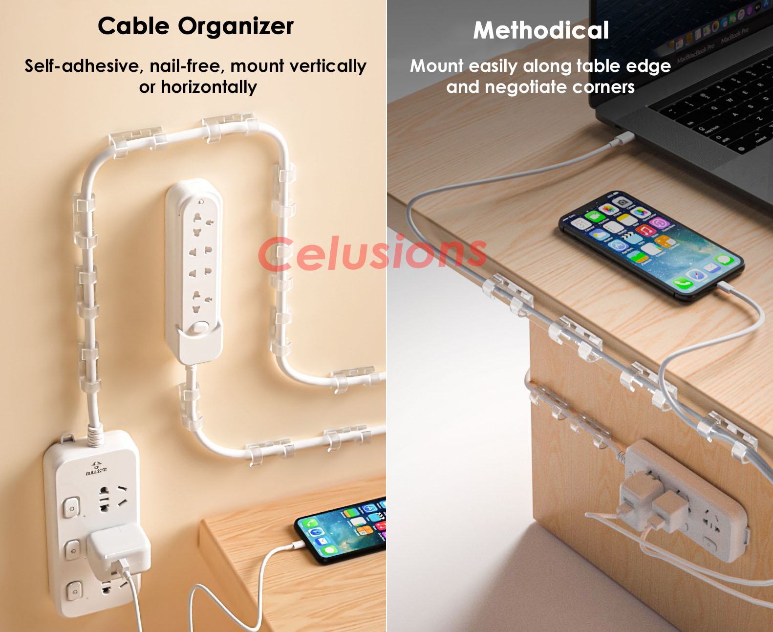 【SG Seller】 ️Self-Adhesive Cable Clips ️Wire Cord Organizer Management ...