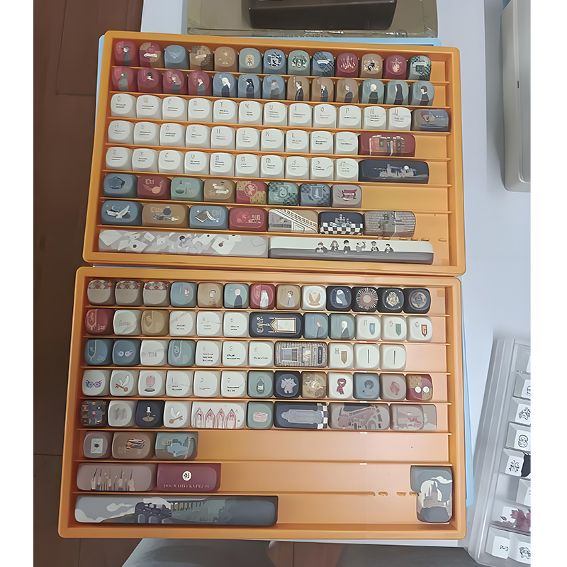 SG丨2Layers Keycaps Storage Box With Lid Keycaps Display Container ...