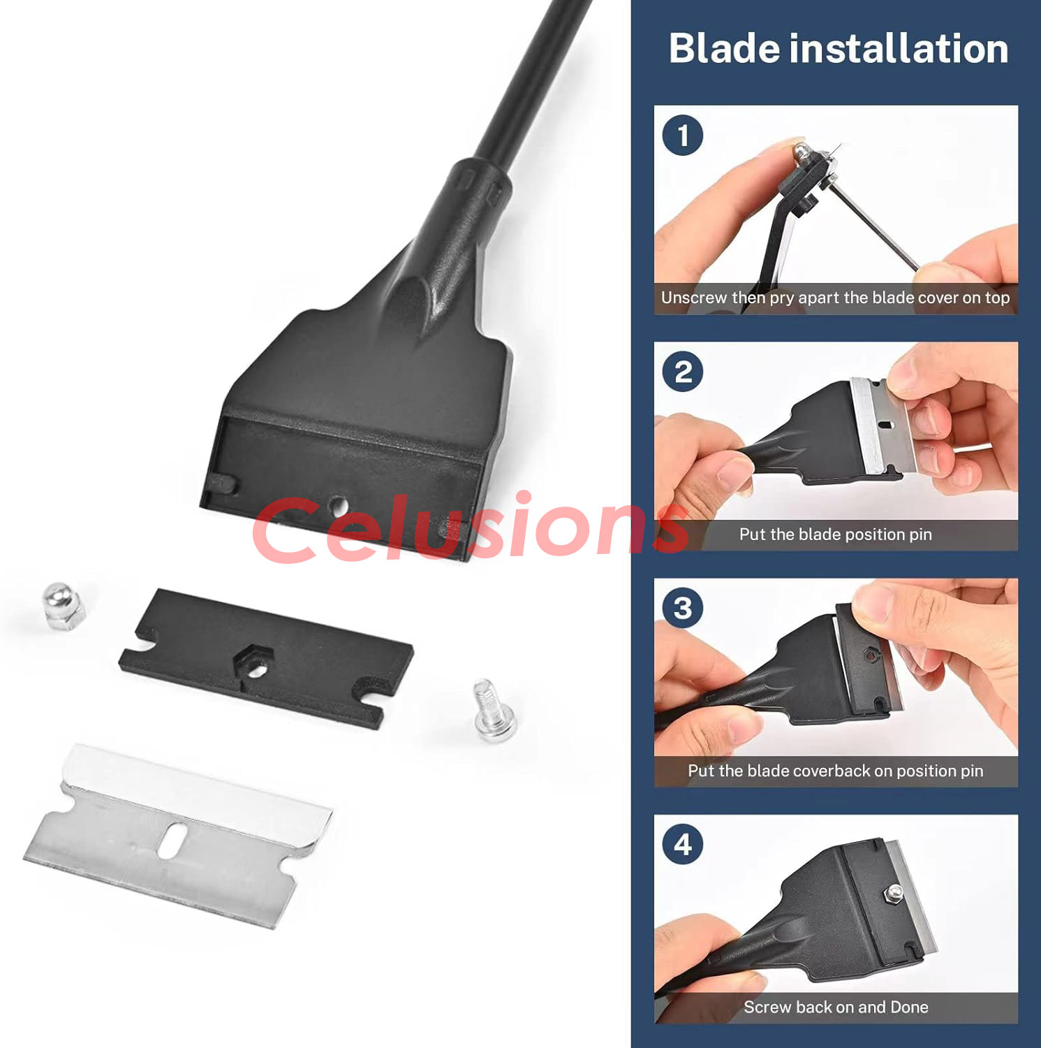 【SG Seller】 ️Fish Tank Razor Algae Scraper ️Aquarium Cleaning Tool 5 ...