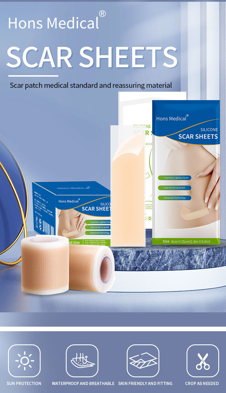 Scar Removal Medical Silicone Scar Sheet 4cmx50cm Removal Patch ...