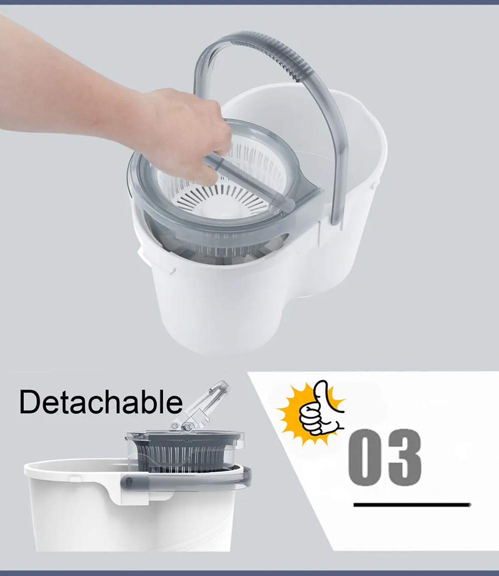 [SupaMop] Upgrade M500 Spin Mop Set 1 Year Warranty Free 2 Mop Heads ...